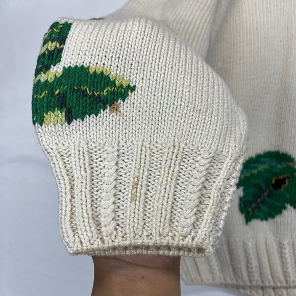 Roberta Frost Hand-Knitted Wool Sweater Elephant Sz Small‎ - Picture 13 of 14